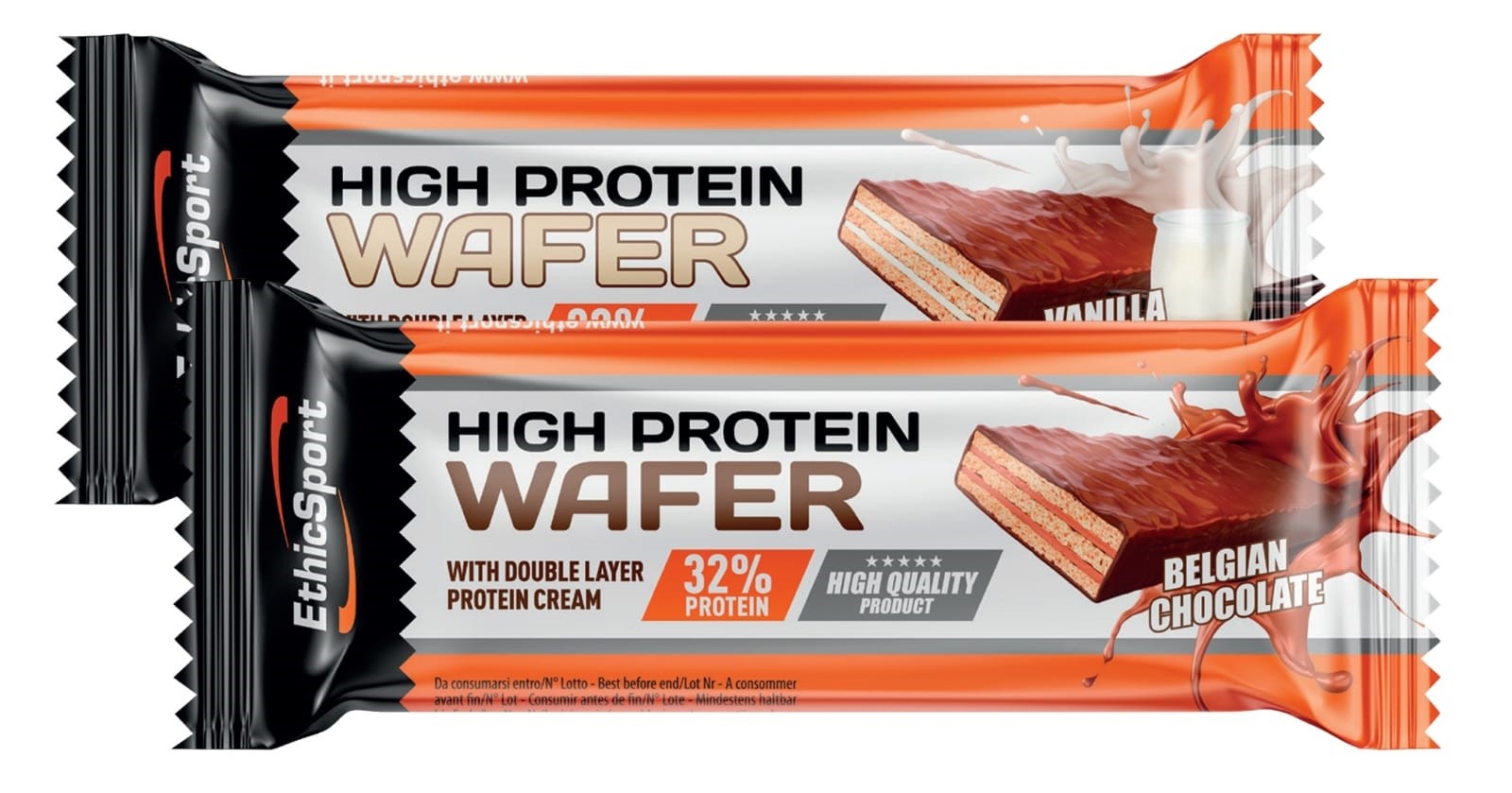 HIGH PROTEIN WAFER - BOX DA 12 PZ VANILLA YOGURT